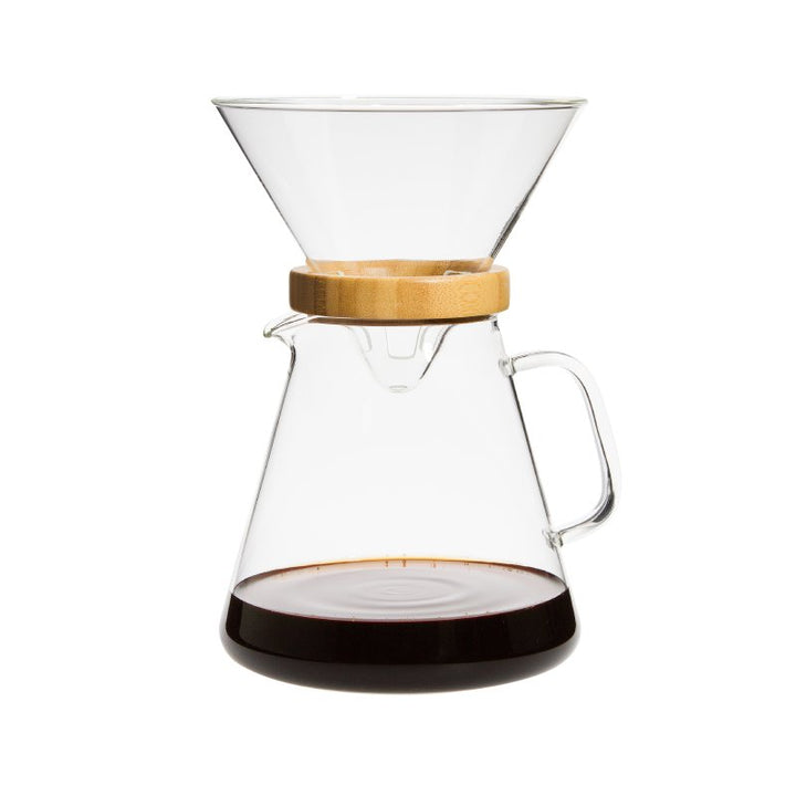 Kaffeebereiter Pour Over Bari von Trendglas Jena aus Glas 1,3 L | 8 Tassen | Hochwertiges Markenprodukt - coffeetribe.de